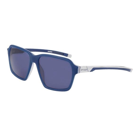 NEW Spyder Square Navy Blue Unisex Sunglasses - Picture 2 of 4
